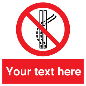 Custom prohibition Do not leave the tow track